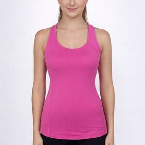 Lululemon Racerback Tank Top in Bright Pink.